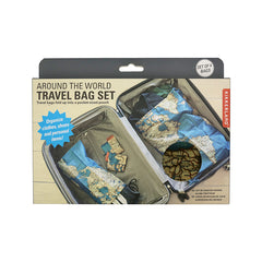 Travel Map Laundry Bags