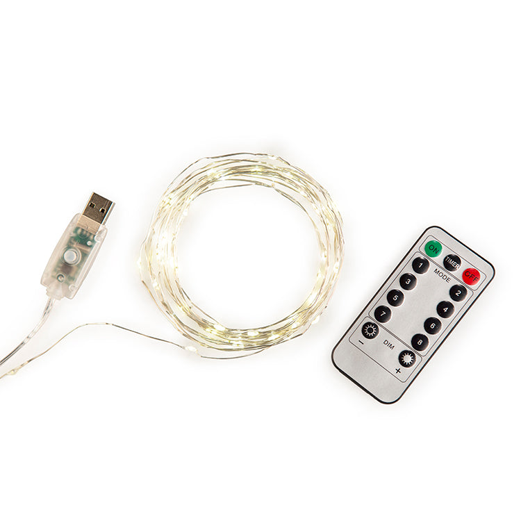 EXTRA LONG SILVER STRING LIGHTS
