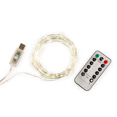 EXTRA LONG SILVER STRING LIGHTS