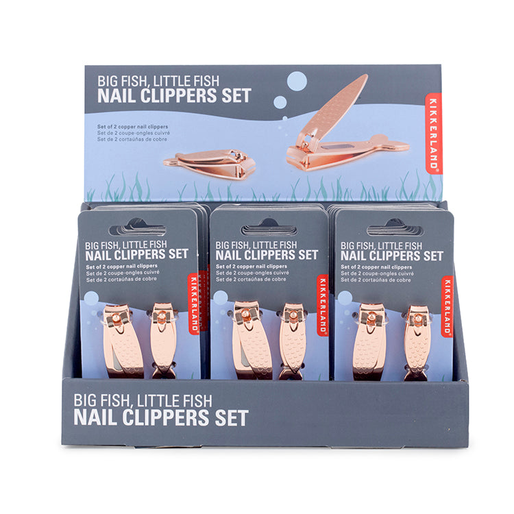Copper Big Fish, Little Fish Nail Clippers Set – Kikkerland Design Inc