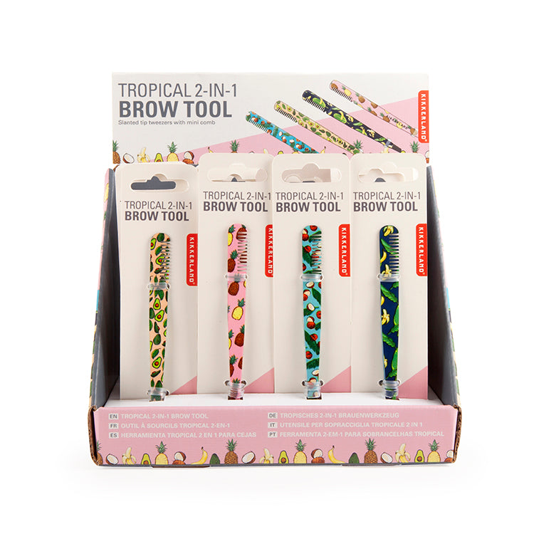 Tropical 2-in-1 Brow Tool – Kikkerland Design Inc