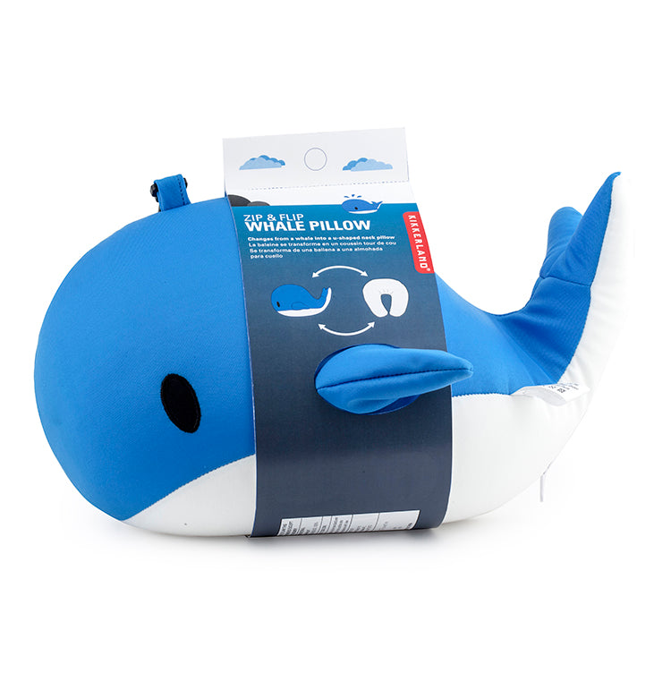 Zip And Flip Pillow Whale