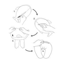 Zip And Flip Pillow Whale