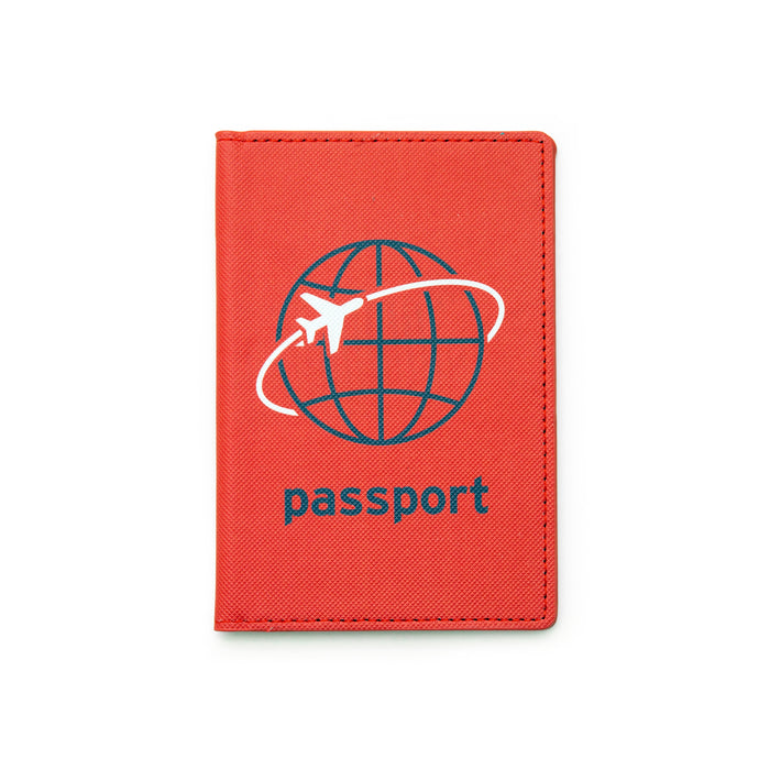 Kikkerland Red Jet Set Passport Holder Case, for Travel Documents