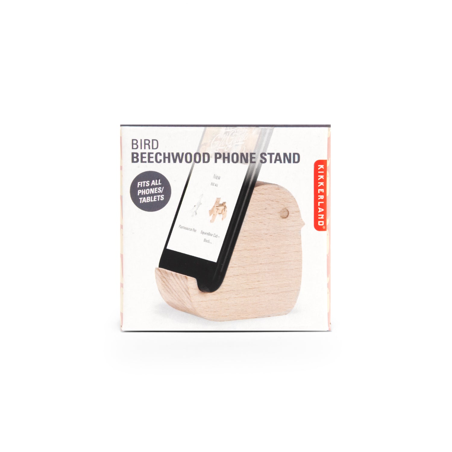 Bird Beechwood Phone Stand