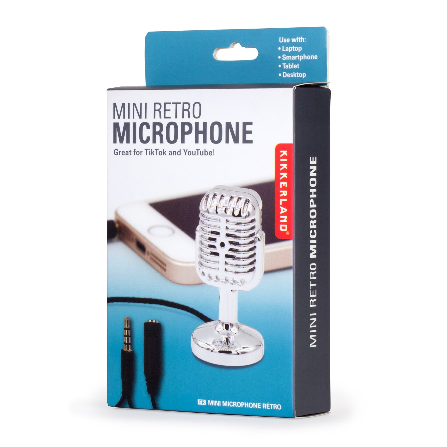 NEW* Kikkerland Mini Karaoke Microphone Perfect for Smartphones