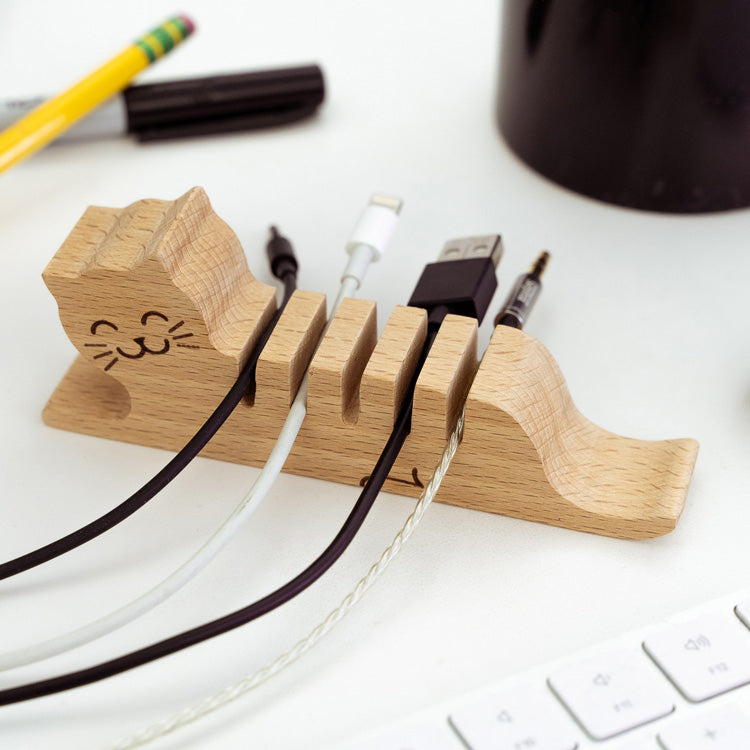 CAT MULTI CORD HOLDER – Kikkerland Design Inc