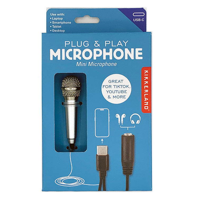 Plug & Play Microphone – Kikkerland Design Inc