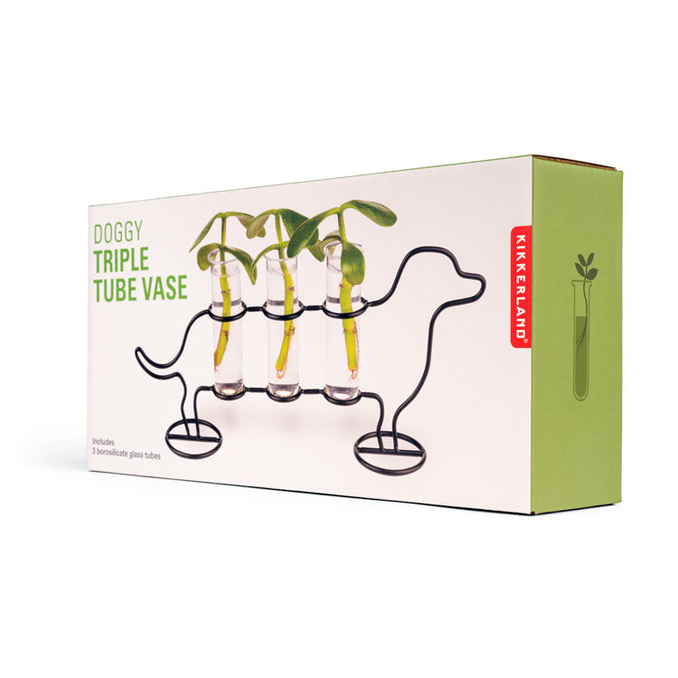 Doggy Triple Tube Vase