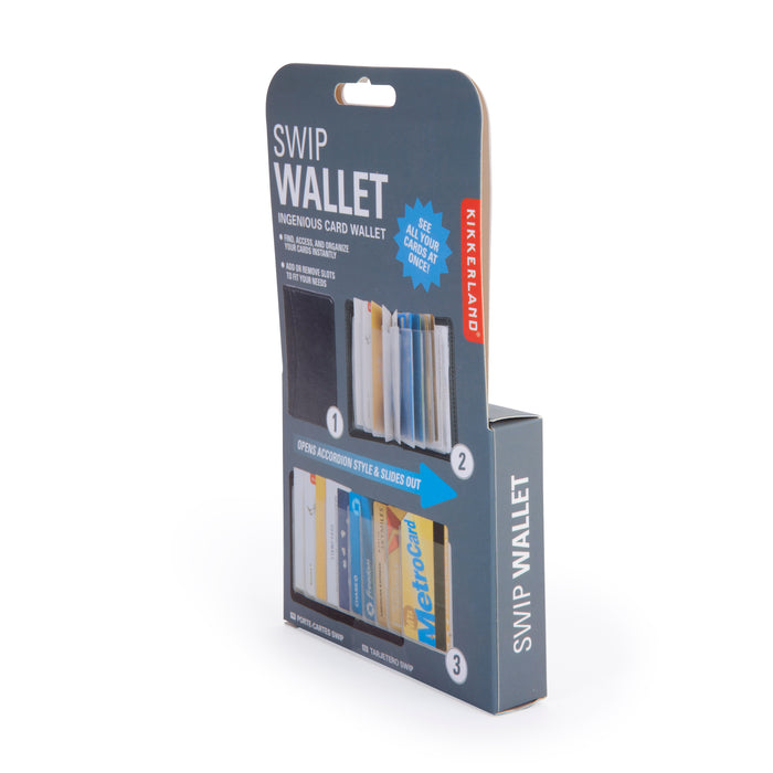 SWIP Bi-Fold Card Holder Wallet, Accordion Style — Kikkerland Design Inc