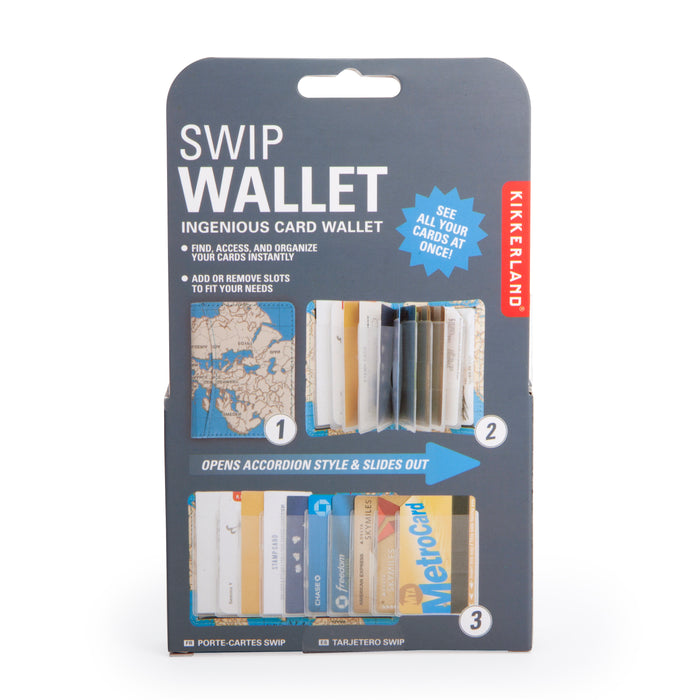 SWIP Bi-Fold Card Holder Wallet, Accordion Style — Kikkerland Design Inc