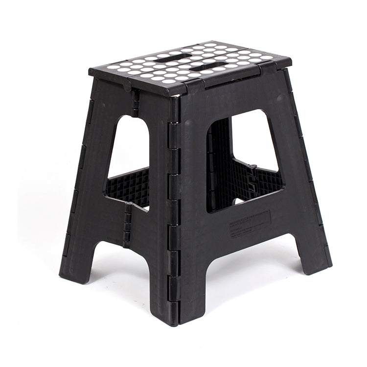 Step Stool Folding Tall Black