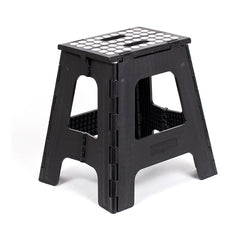 Step Stool Folding Tall Black