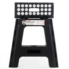 Step Stool Folding Tall Black