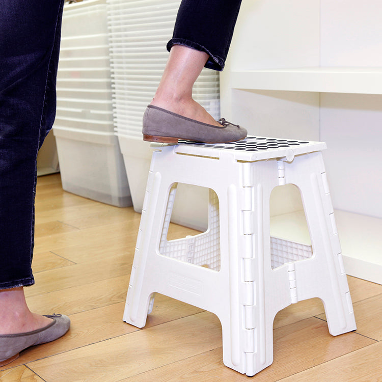 Step Stool Folding Tall White