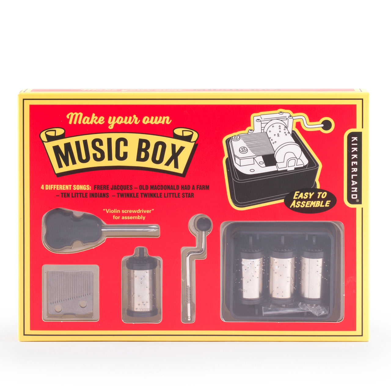 Build Your Own Music Box Kit Kikkerland Design Inc
