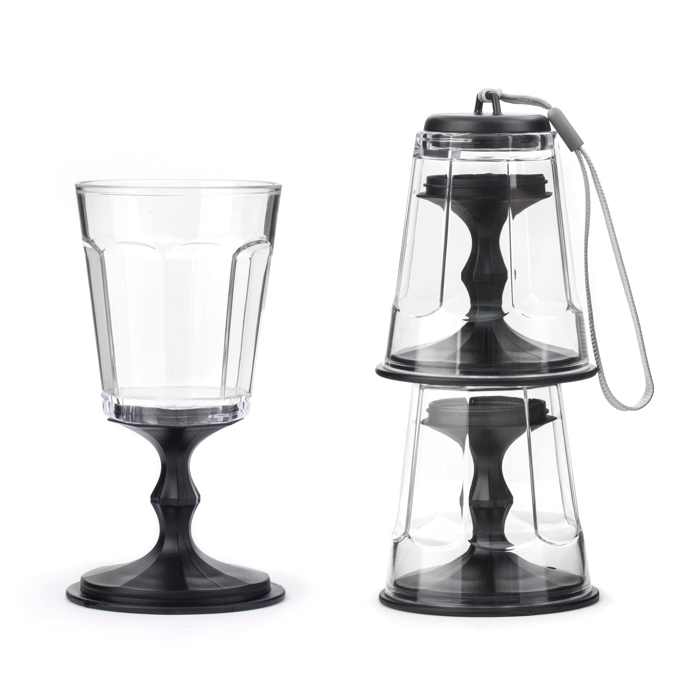 Stackable Wine Glass Set of 2 – Kikkerland Design Inc