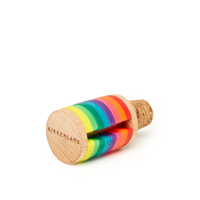 Rainbow Wine Rings + Stopper