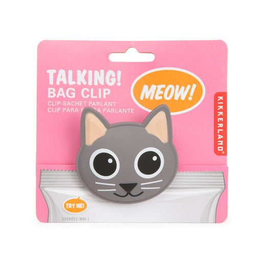 Talking Bag Clip Cat