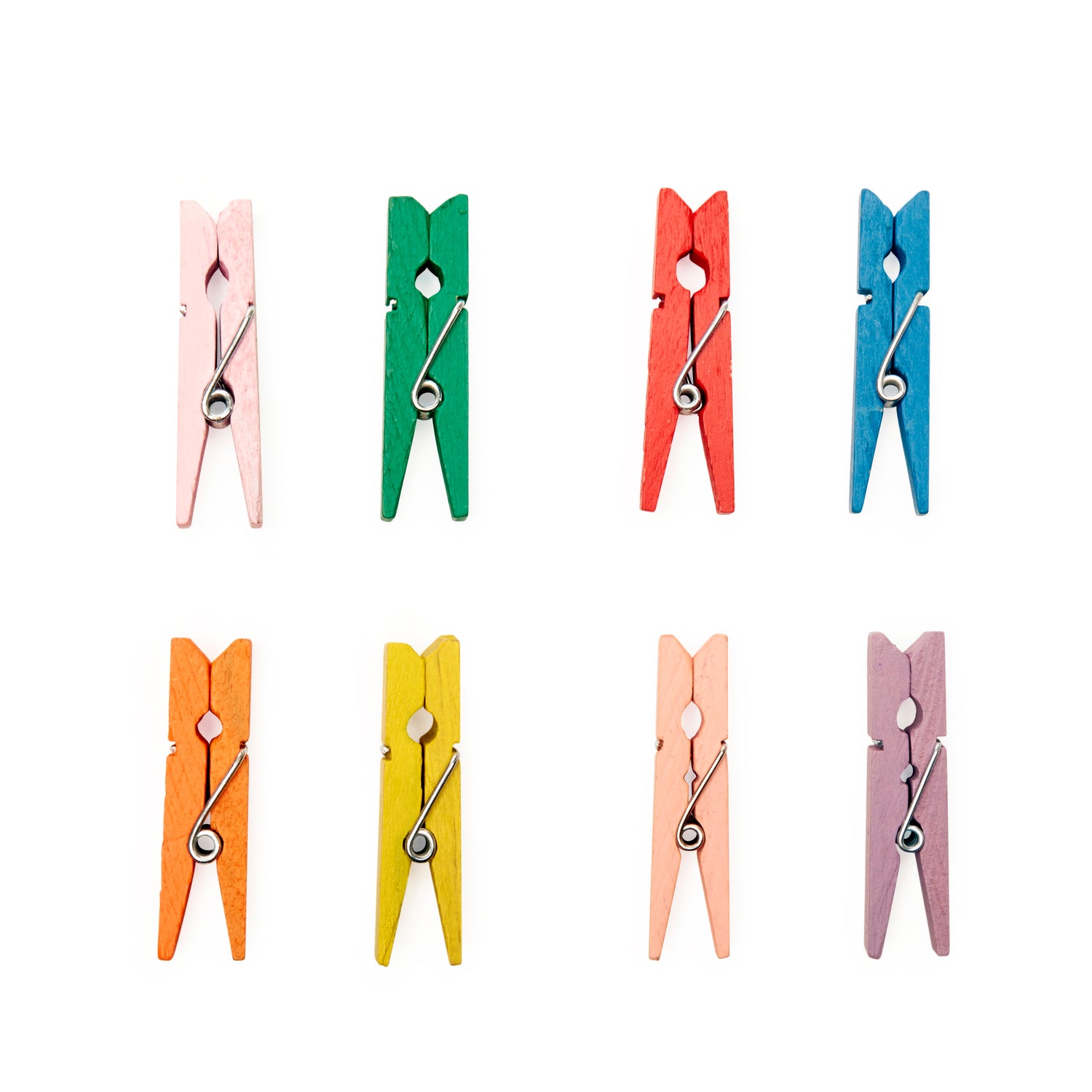 Colored Mini Clothespins, Small Colored Clothespins, 1 3/8 Inch