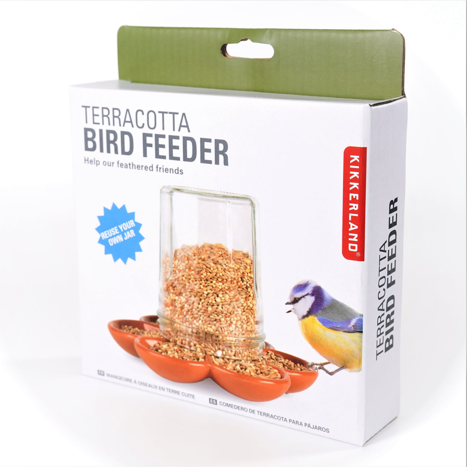 Kikkerland Birdy Ceramic Box Cutter - Feeders Pet Supply