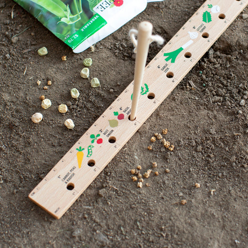 Seeding Ruler & Dibber Gardening Tool