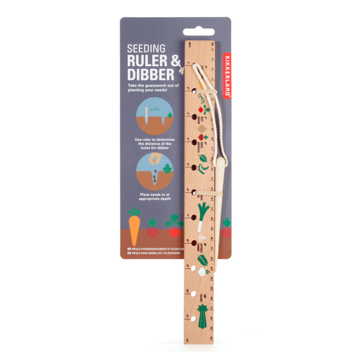 Seeding Ruler & Dibber Gardening Tool