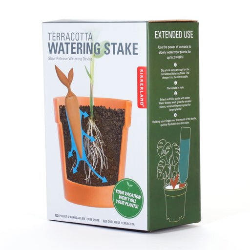 Terracotta Automatic Plant Self-Watering Slow Release Stake, Indoor/Outdoor