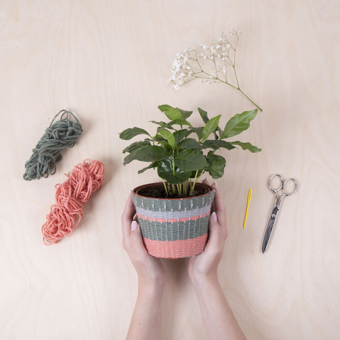 Crafters Knit Your Own Planter Cover Kit