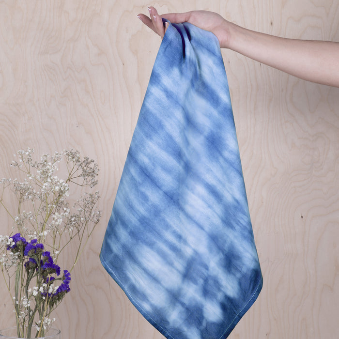 Crafters DIY Blue Indigo Bandana Kit, Tie Dye