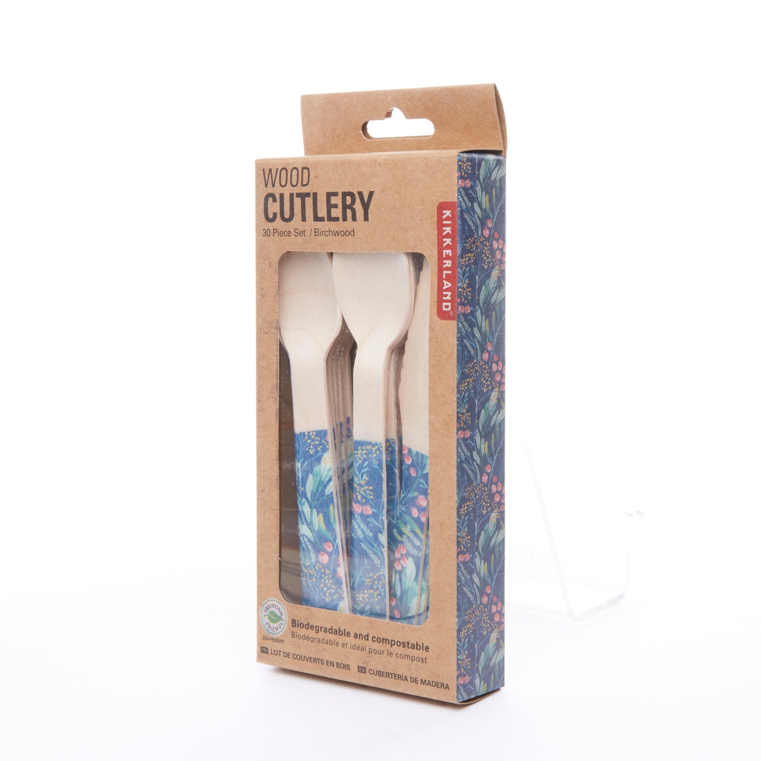 Floral Wooden Cutlery