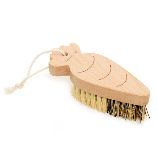Wood Carrot Shaped Vegetable Scrubber Brush for Fruits, Potatoes, Carrots