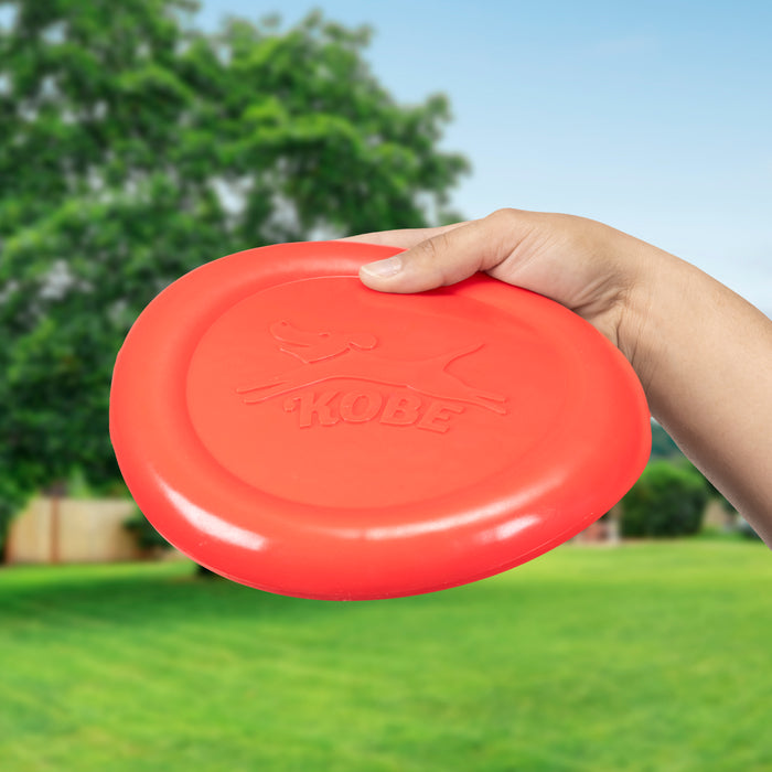 Kobe Bacon Scented Rubber Flying Disc Frisbee Fetch Saucer Dog Toy