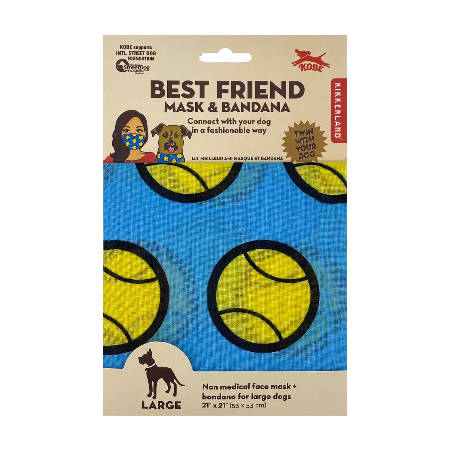 Kobe Best Friend Mask & Bandana for Large Dogs
