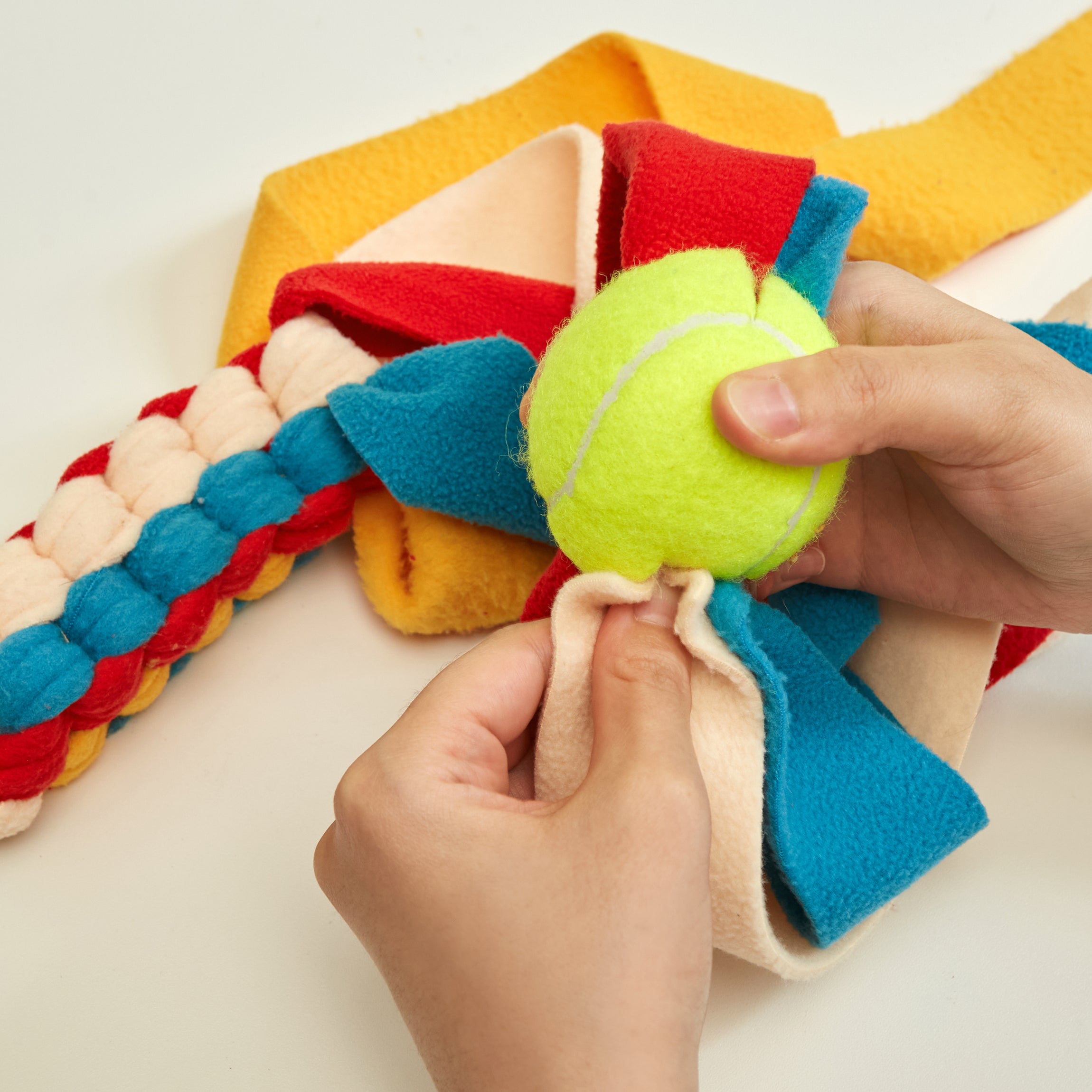 Diy fleece hotsell dog toy