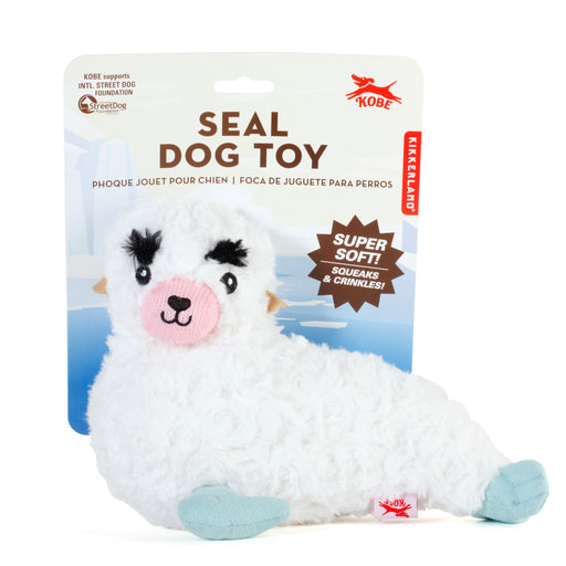 Kobe Seal Plush Squeaker Stuffed Animal Squeaky Dog Toy, for Small & Medium Dogs