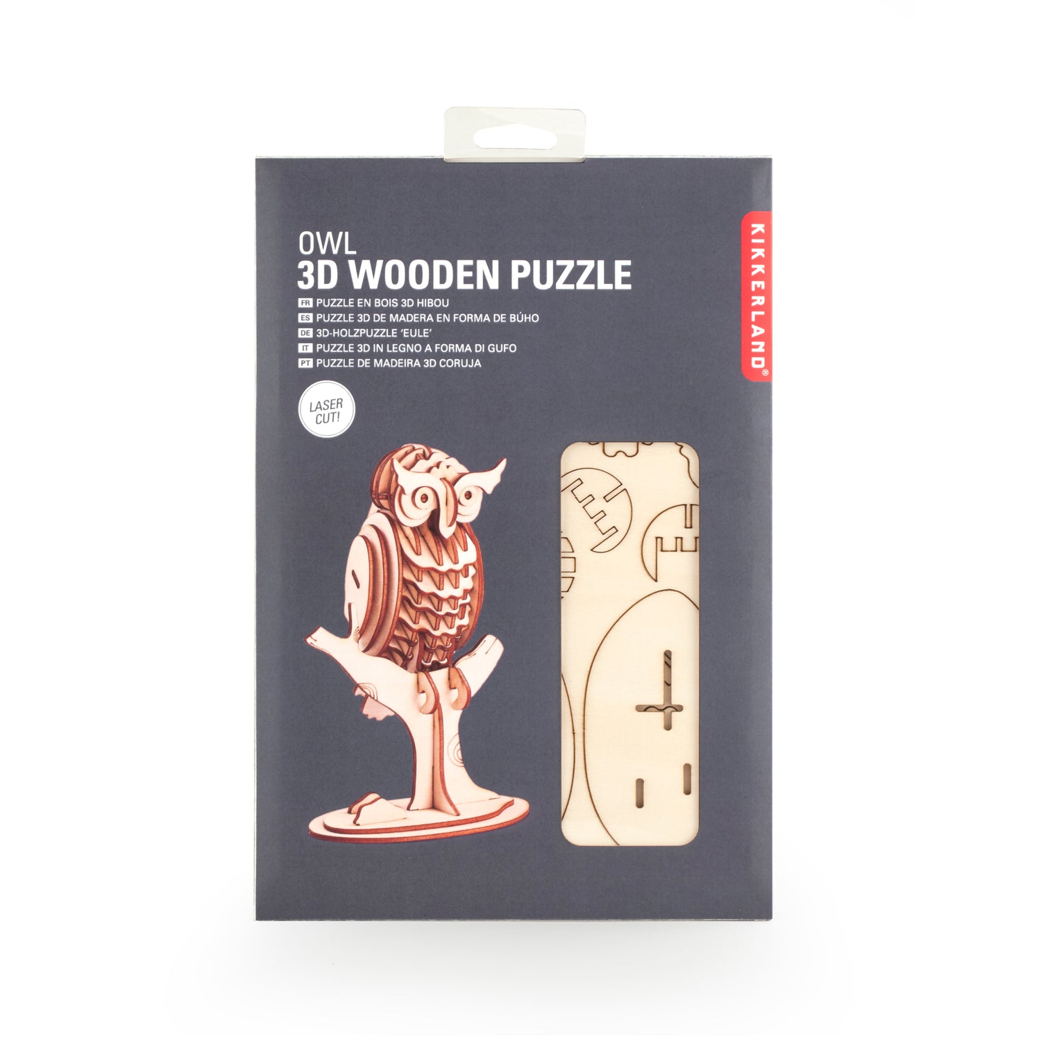 Puzzle en bois 3D hibou
