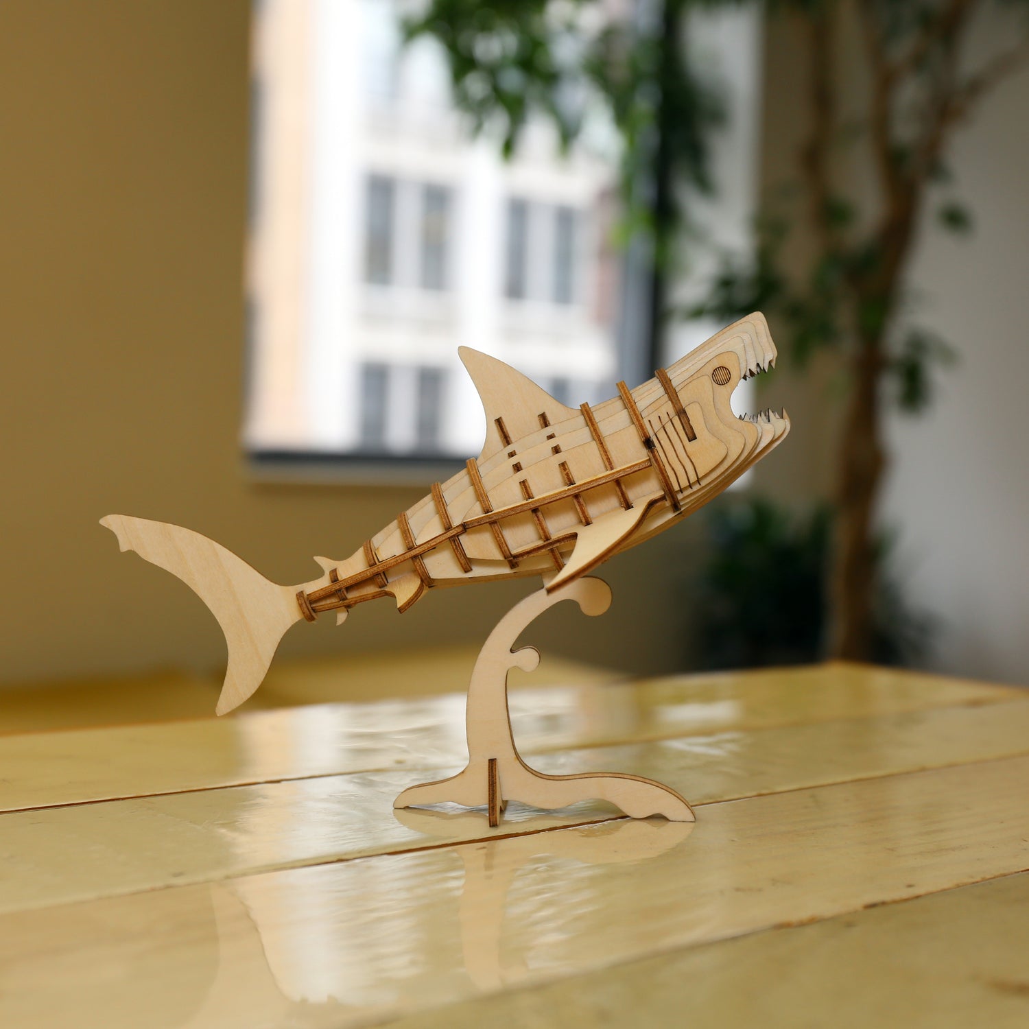 Haai 3D houten puzzel