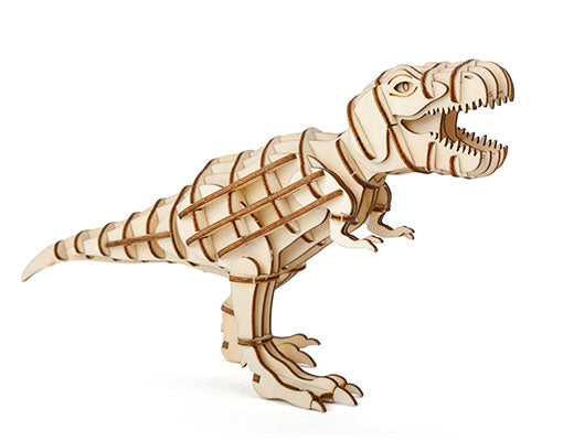 T-Rex 3D Wooden Puzzle Premade Sample