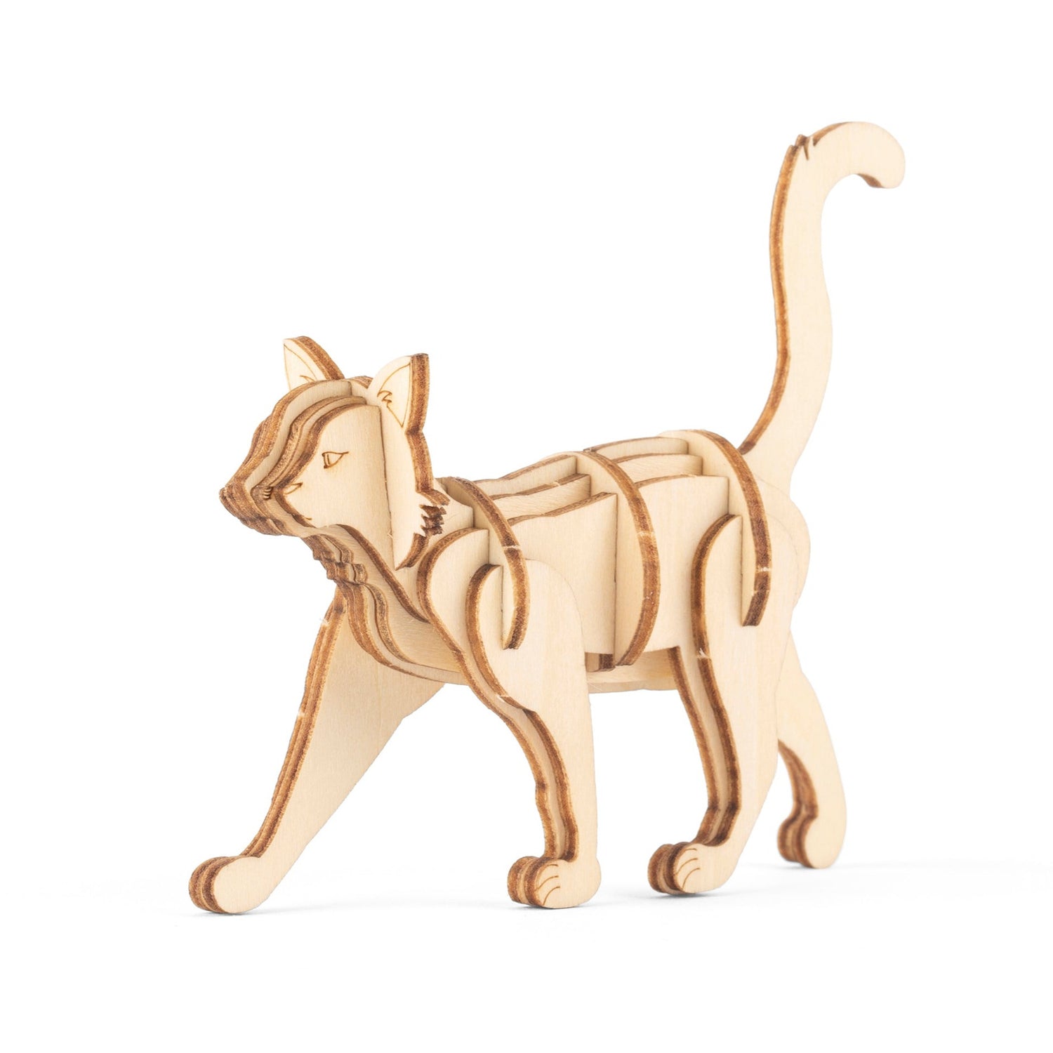 Cat 3D Wooden Puzzle – Kikkerland Design Inc
