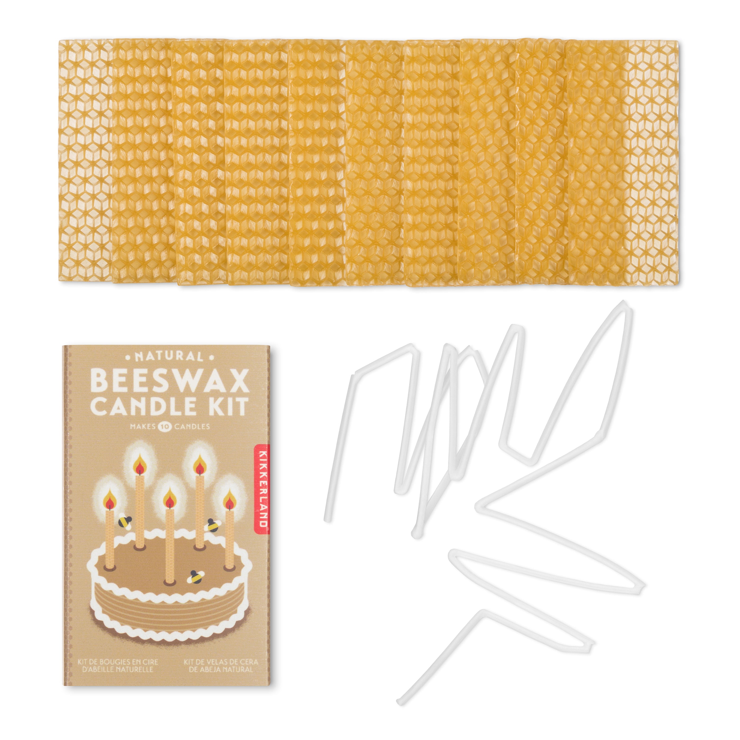 Natural Beeswax Candle Kit — Kikkerland Design Inc