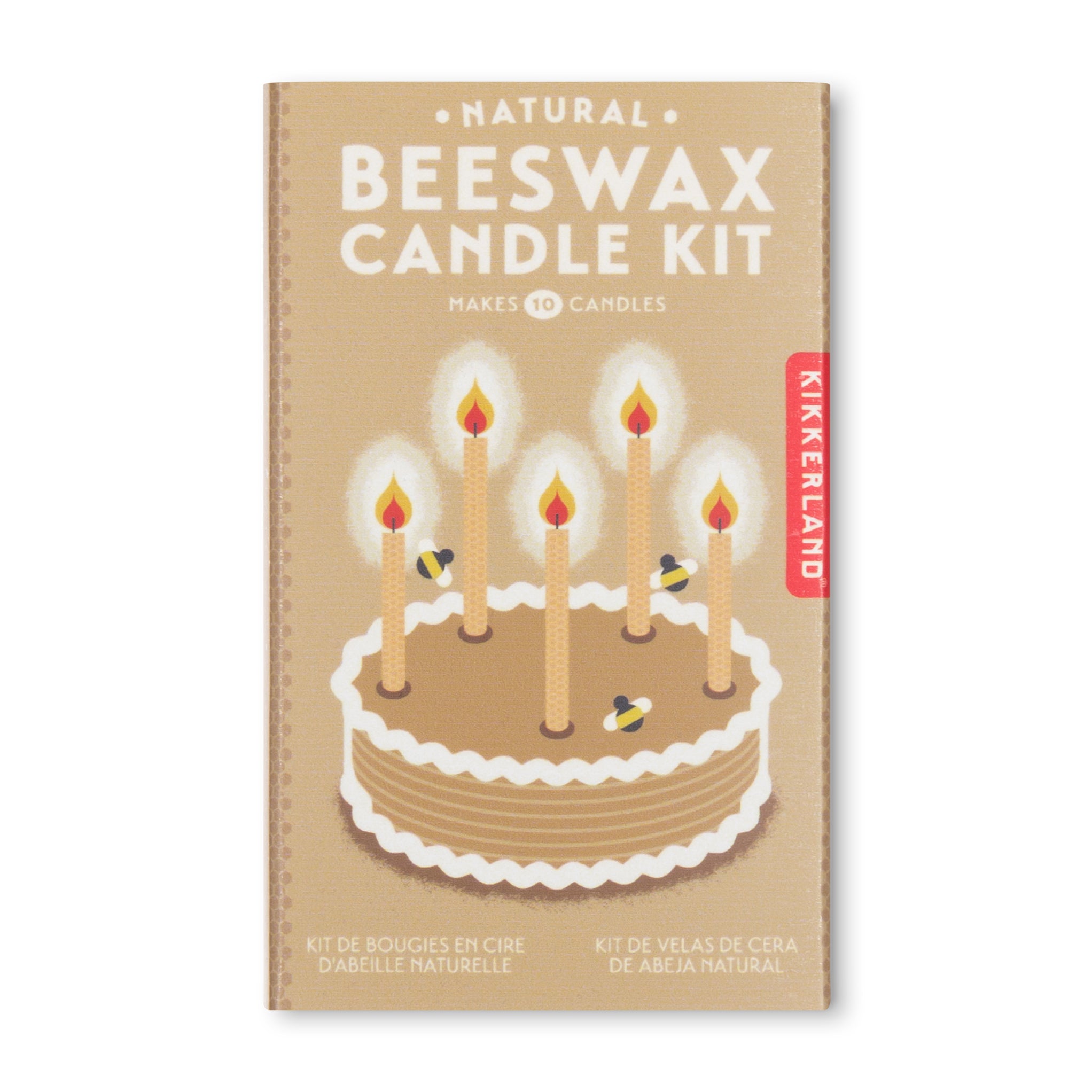Natural Beeswax Candle Kit — Kikkerland Design Inc