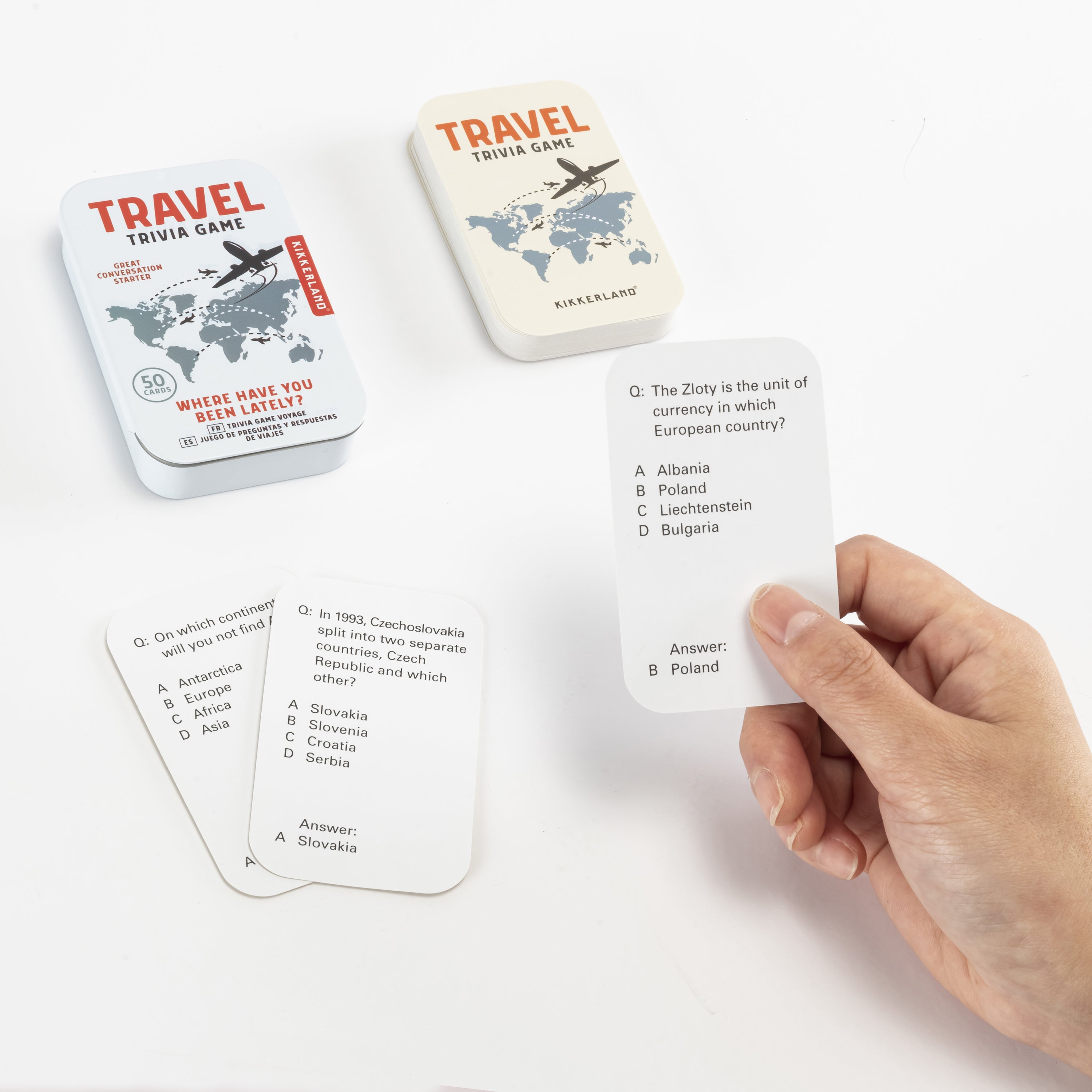 Travel Trivia Game — Kikkerland Design Inc