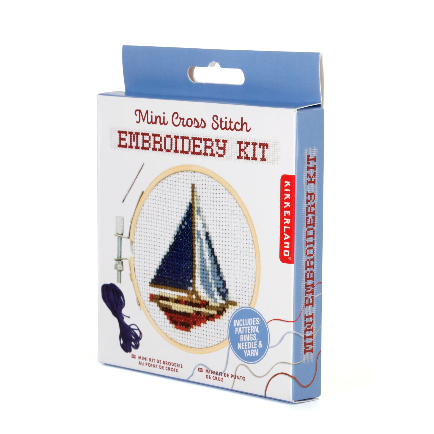 Sailboat Mini Cross Stitch Embroidery Kit