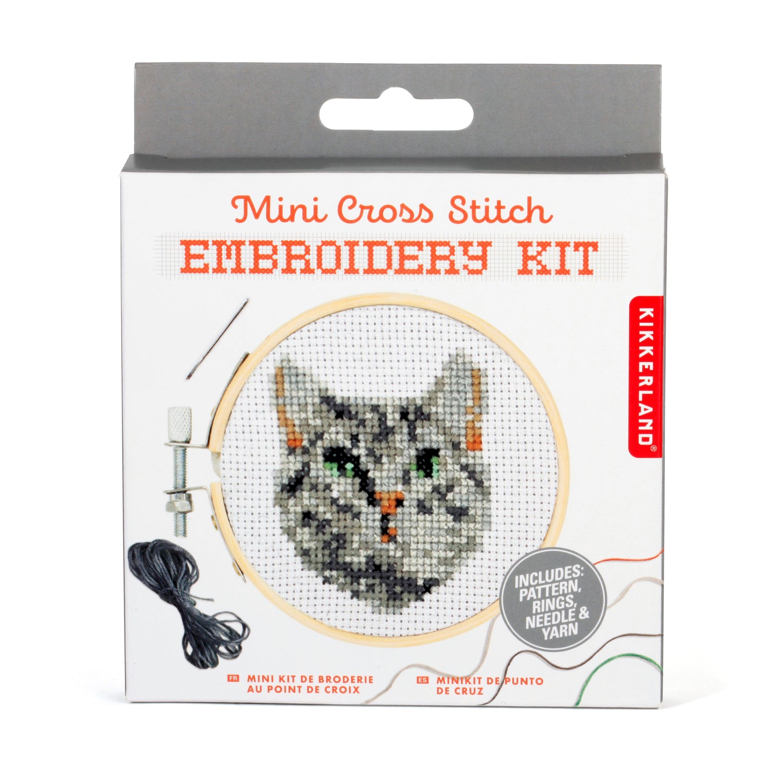 1 Set Beginner Embroidery Kit Cat Embroidery Kits Cartoon Cross
