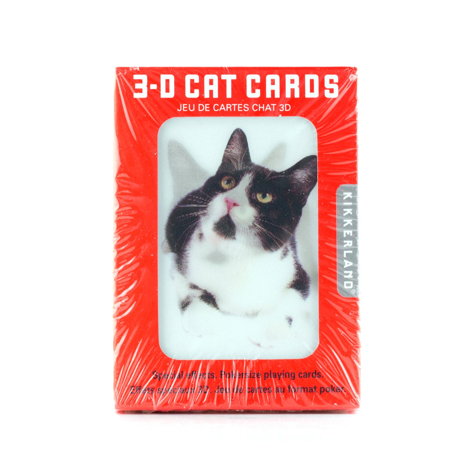Cartes à jouer chat 3D