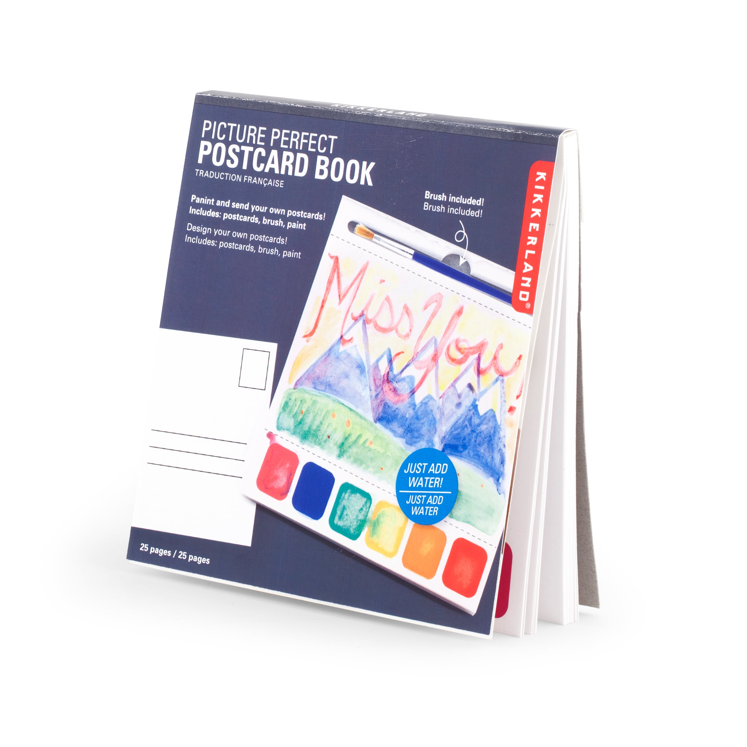 Postcard Paint Book – Kikkerland Design Inc