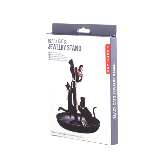 Black Cats Jewelry Holder Kikkerland Design Inc