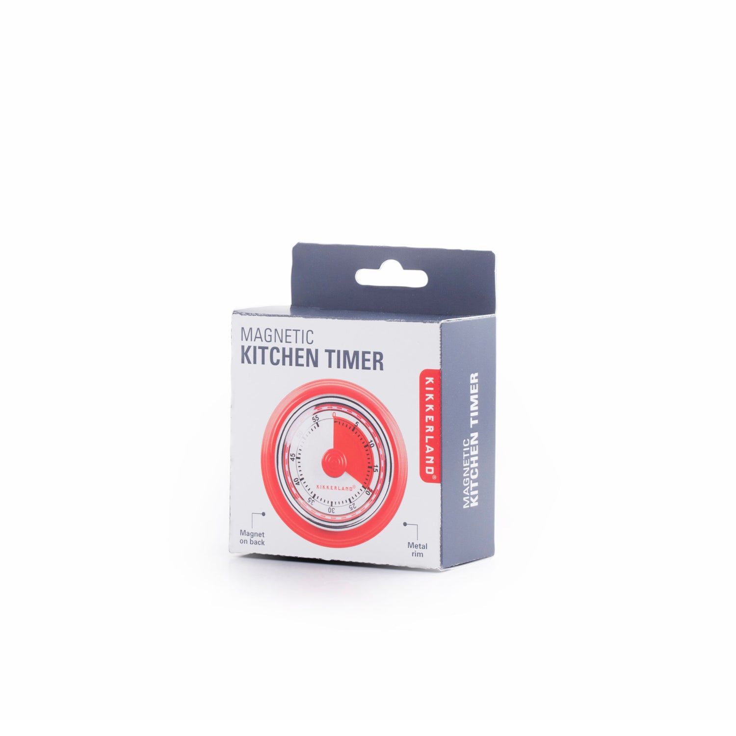 Kikkerland Magnetic Kitchen Timer - Red
