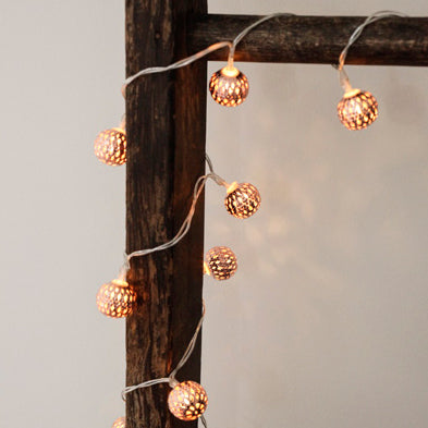 Moroccan Copper String Lights